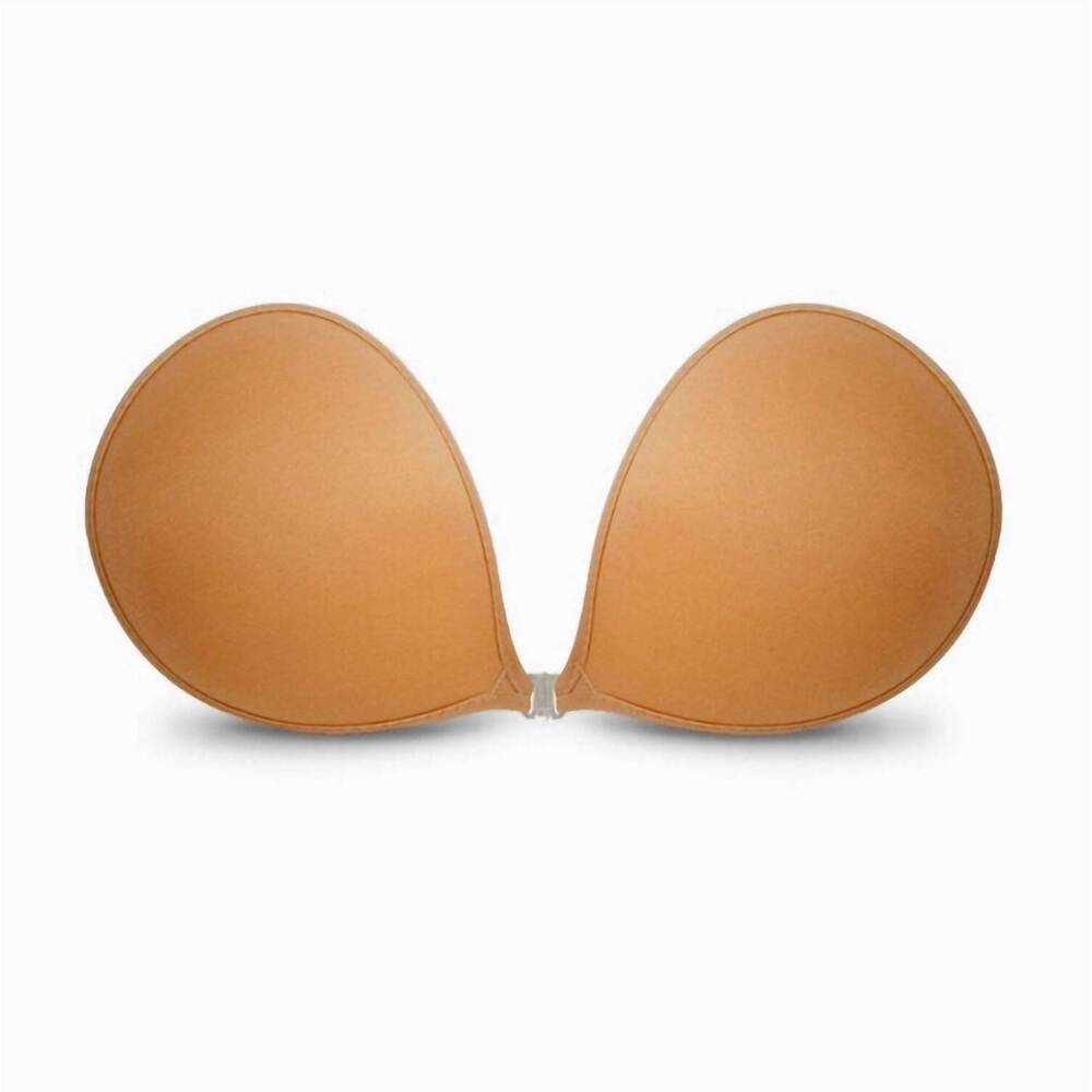 NEW NUBRA women's feather-lite adhesive bra in tan